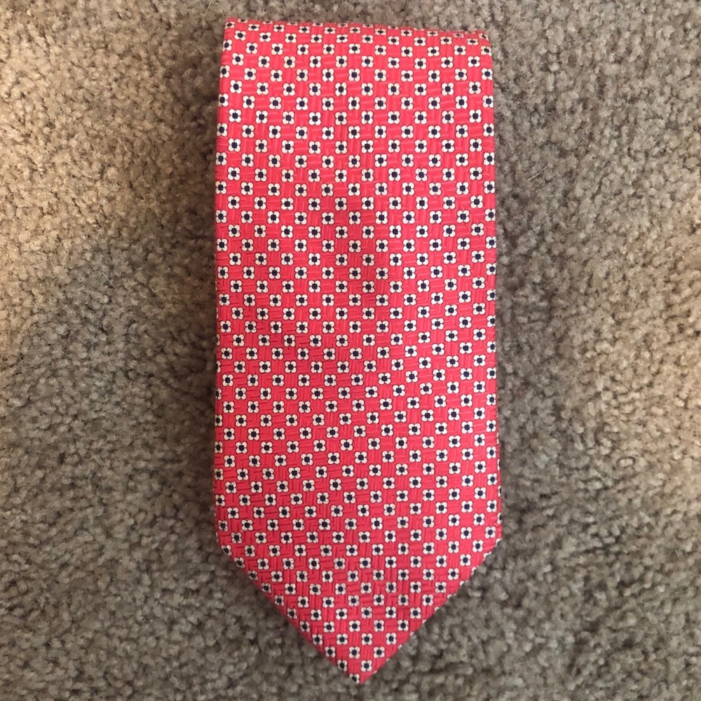 Brooks Brothers Coral Flower Tie